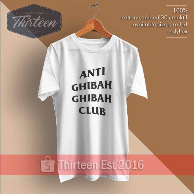 Kaos Dakwah Muslim Islam Islami Anti Ghibah Ghibah Club Kualitas Distro