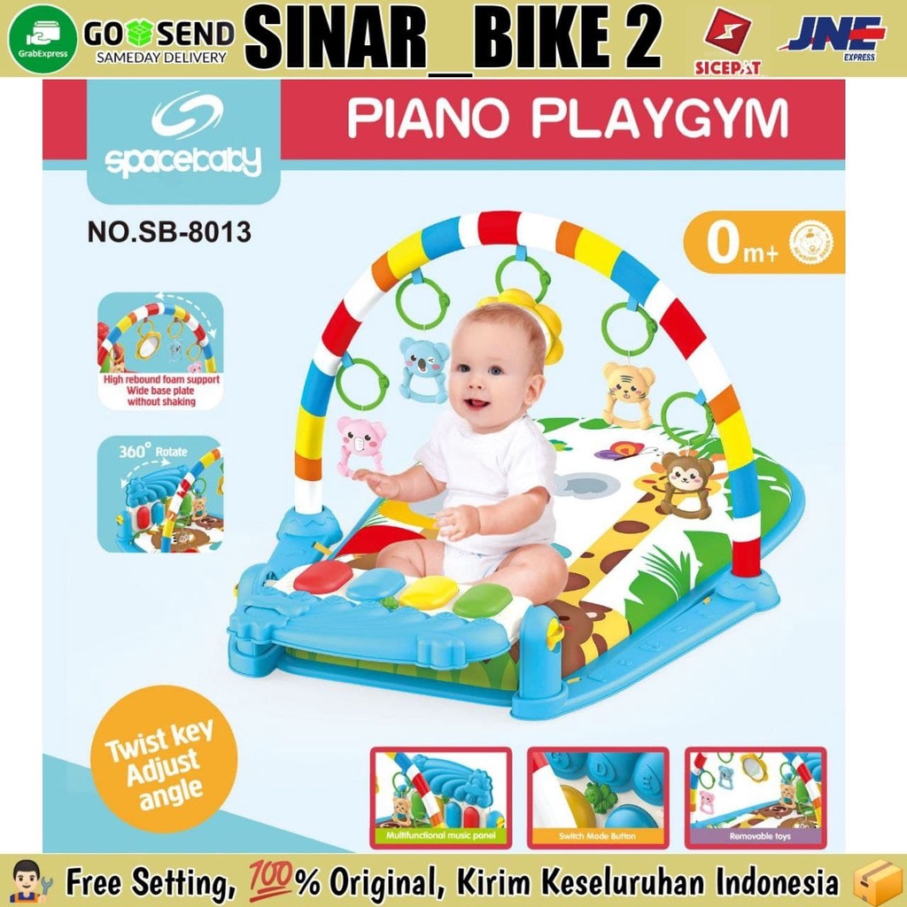 Baby Gym Musik Set SPACEBABY SB-8013 Piano PLYGYM Matras Mainan Piano