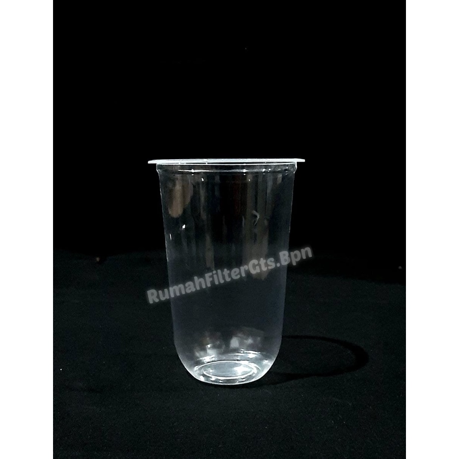 GELAS CUP PLASTIK OVAL 18 OZ ( ISI 50 ) / GELAS CUP OVAL 18 OZ