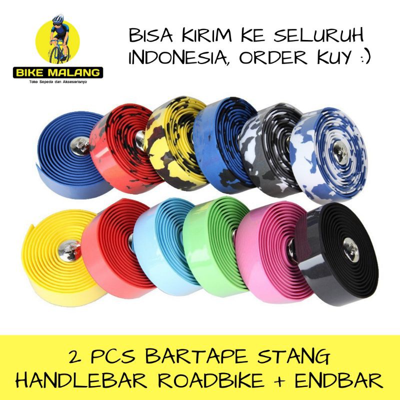Jual 1PASANG Bar Tape Stang Handle Sepeda Fixie Handgrip Hand