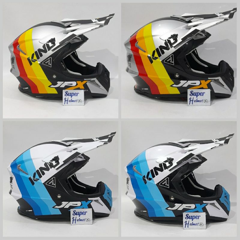Helm JPX Cross Fox1 motif X37 BOSS KING (ongkir 2 kg)