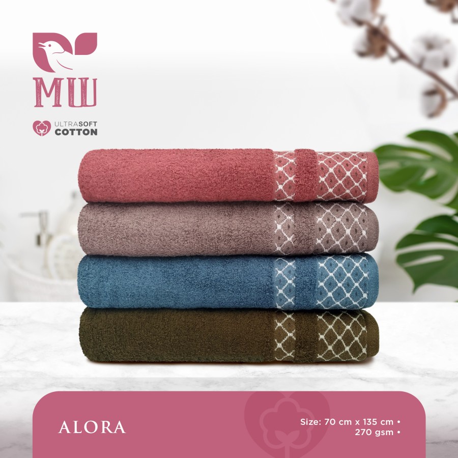 HANDUK MANDI TERRY PALMER SOFT COTTON MORNING WHISTLE ALORA 70x135 CM HANDUK MANDI DEWASA