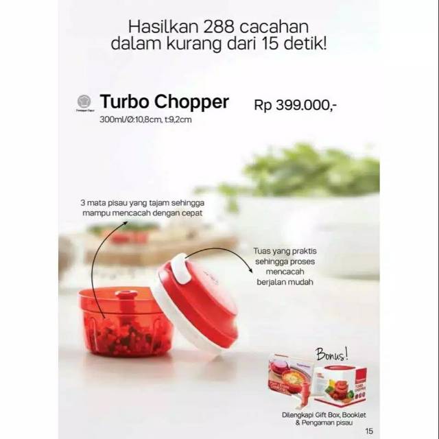 Turbo chooper Tupperware murah 150.000 scdd