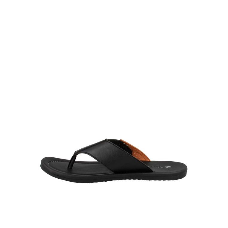 SANDAL JEPIT PAKALOLO PRIA ORIGINAL CASUAL KULIT ASLI HITAM PB36