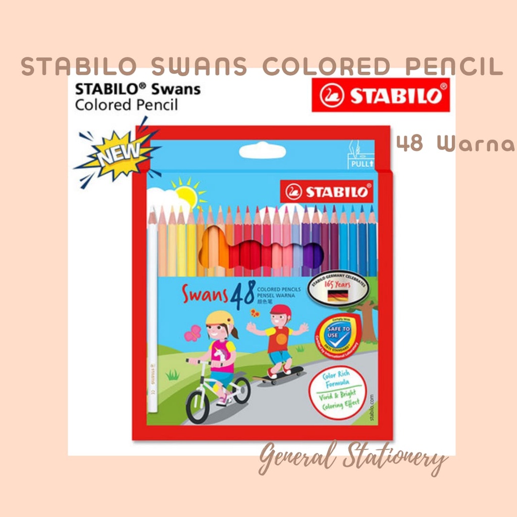 

Stabilo Swans Colored Pencils 48 Warna / Pensil warna Stabilo 48 W