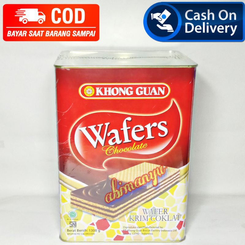 wafer khong guan kaleng besar 1300 gram