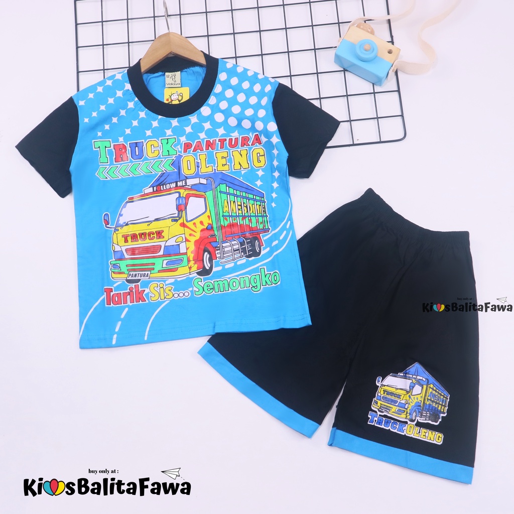 Set Cakka uk 7-8 Tahun / Murah Baju Anak Kaos Karakter Celana Lengan Pendek Laki Cowok Setelan