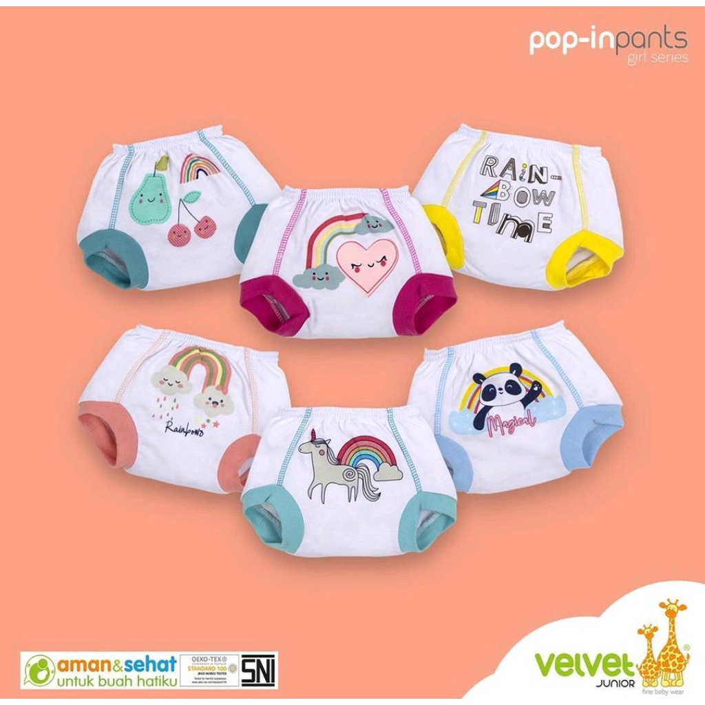 VELVET CELANA POP MONOPRINT / CELANA PENDEK BAYI