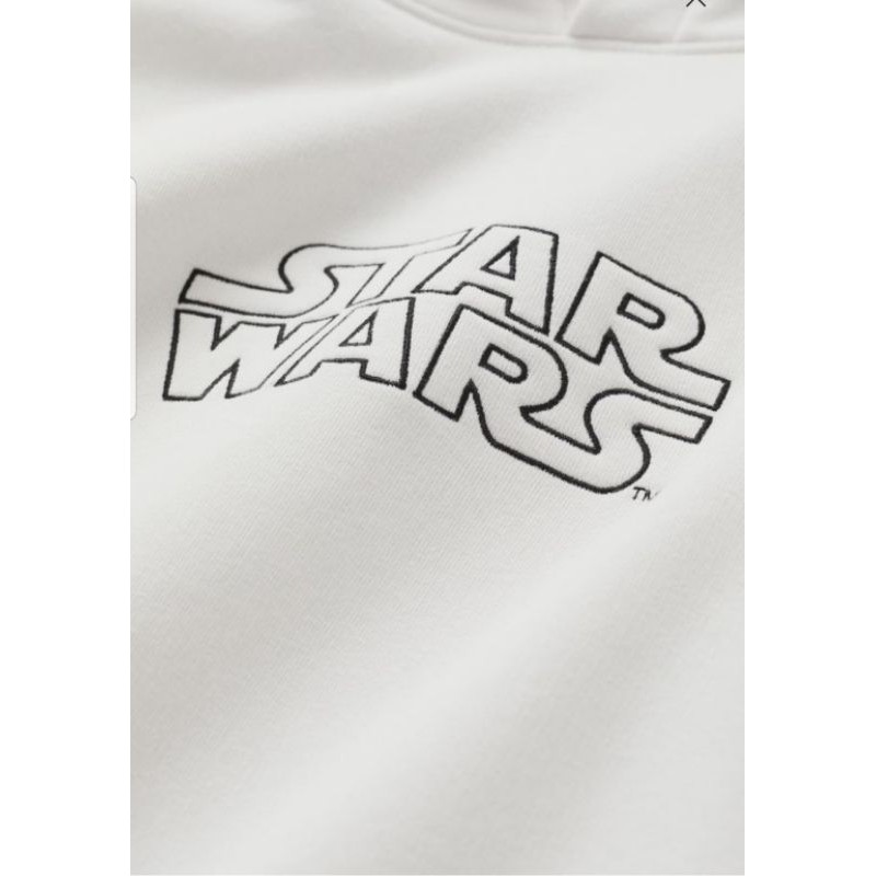 Hoodie Starwars White Original CMT 100%