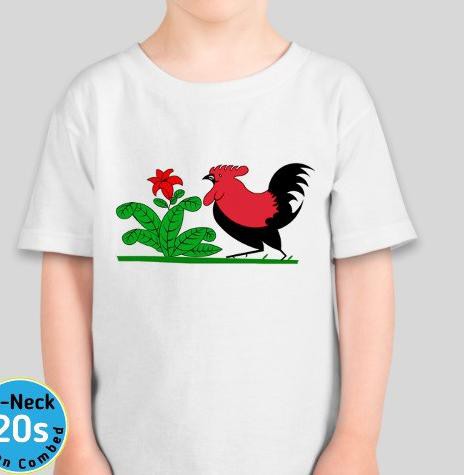 **GradeOri.53 Kaos Anak Unisex Ayam Jago Neo - Combed20s Sablon Printing Mangko Ayam Jago Klasik Mur