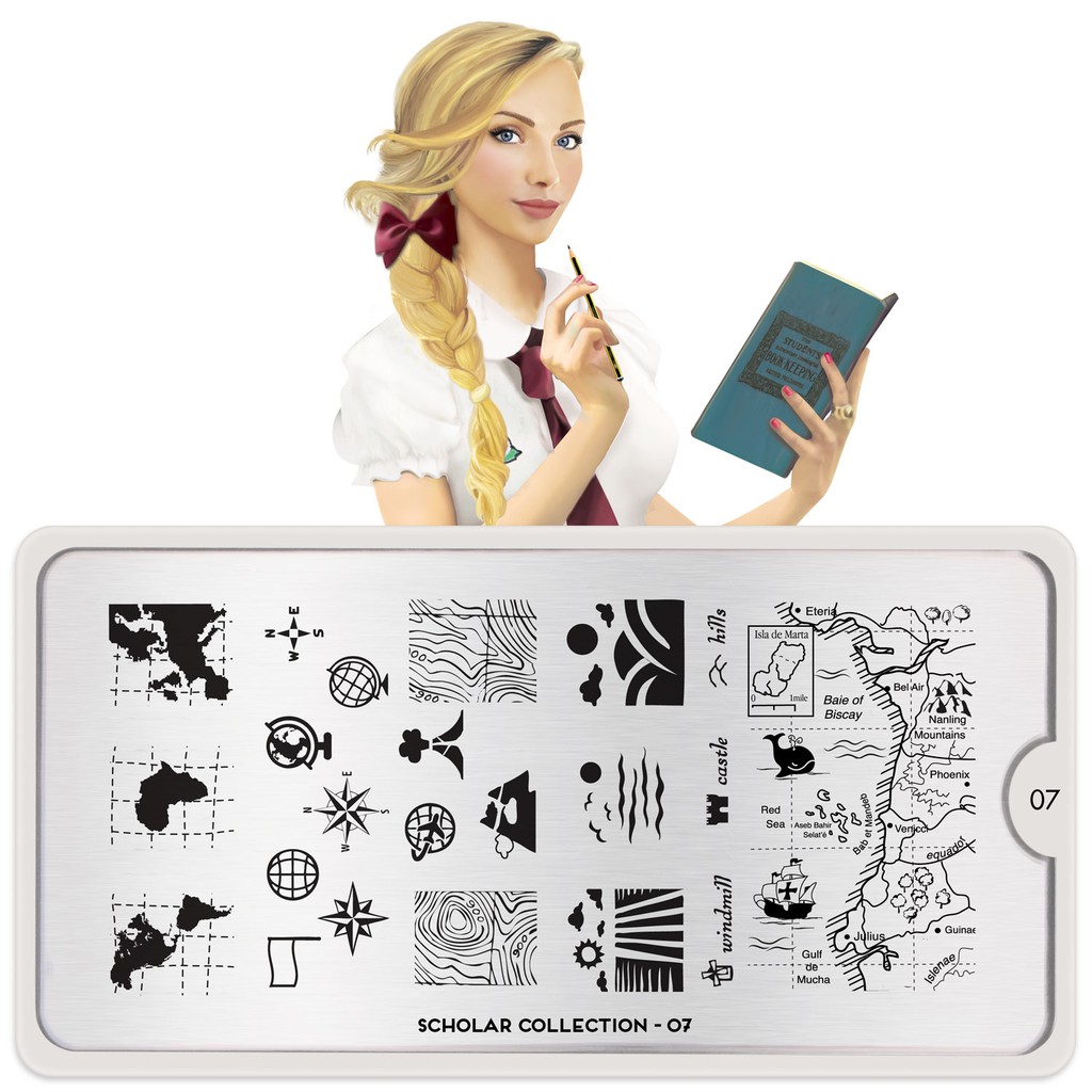 

Moyou London Nail Stamp Scholar 07