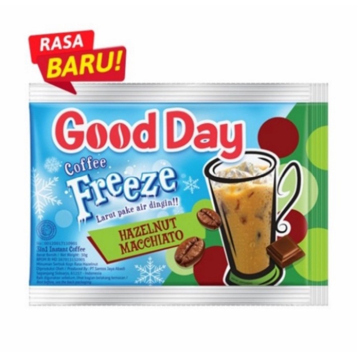 

Good Day Coffee Freeze 3In1 Cookies N Cream / Hazelnut Macchiato 5X30 gr