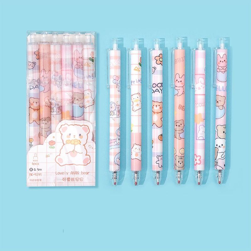 

PULPEN GEL MEKANIK 0.5MM / BALLPOINT MEKANIK 6pcs