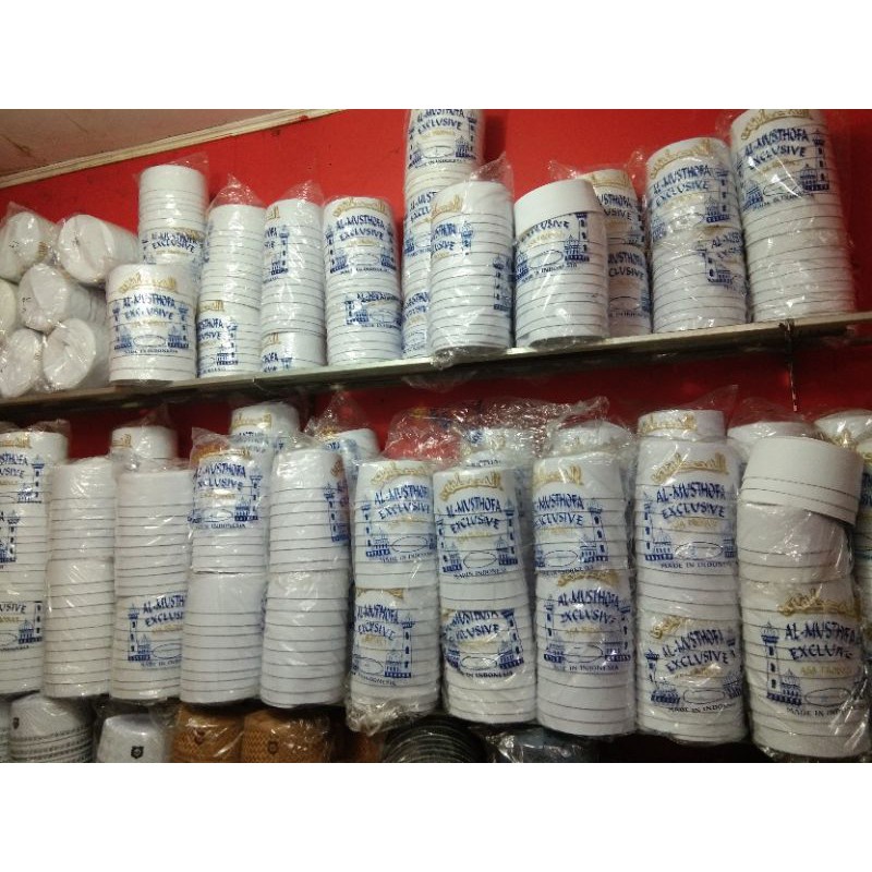 PECI BATOK PENDEK PECI PUTIH POLOS KOPIAH SONGKO BEST PRODUK