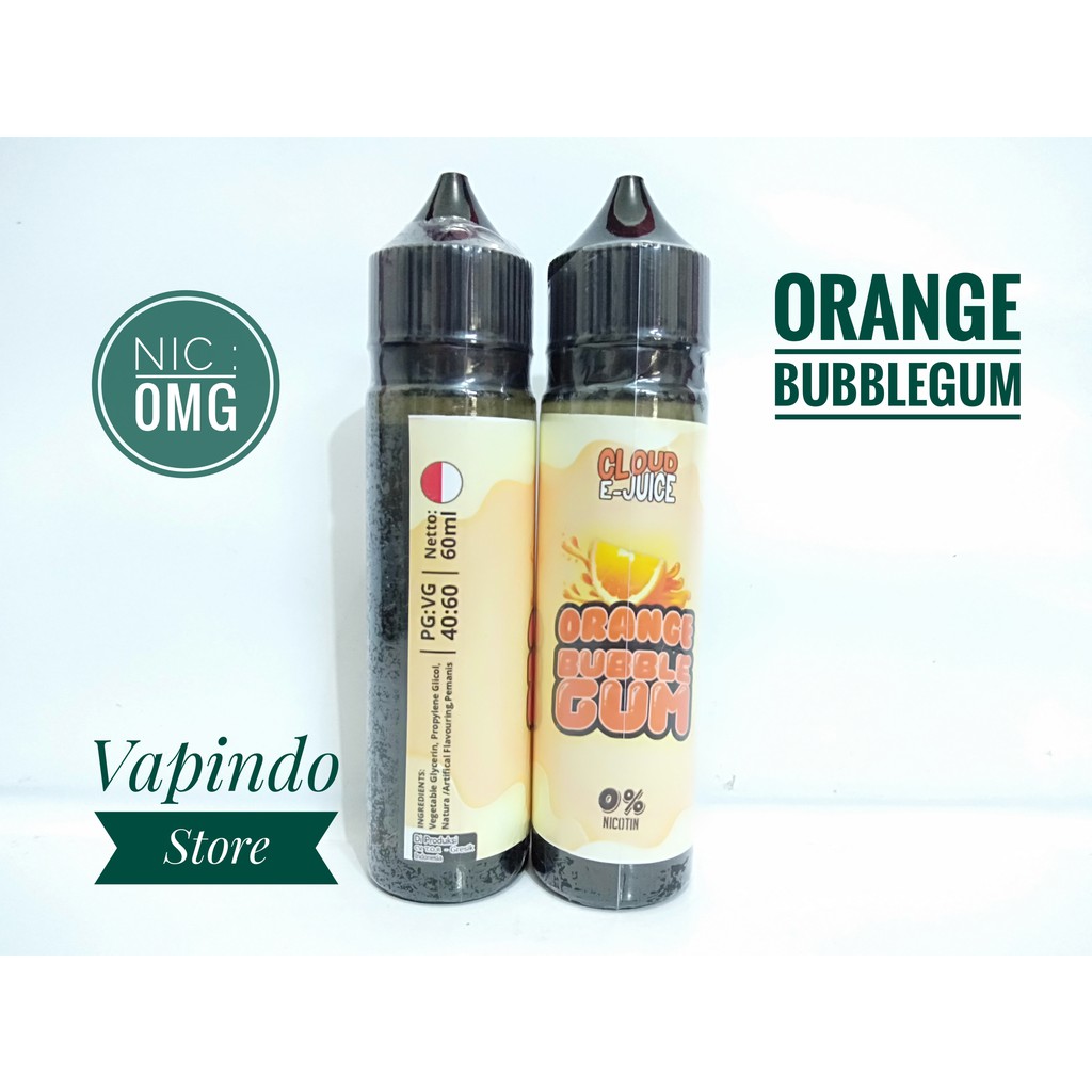 CLOUD EJUICE ORANGE BUBBLEGUM 60ML 0MG TOR T.O.R PREMIUM E LIQUID VAPE