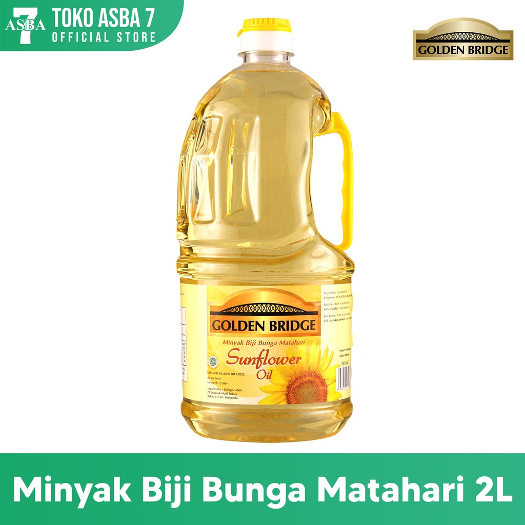 

Golden Bridge Sunflower/Minyak Biji Bunga Matahari 2ltr