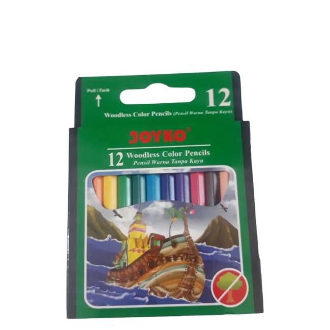 

PENSIL WARNA JOYKO(S12) 12 WARNA(PENDEK)TANPA HAPUSAN