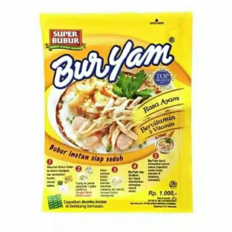

Buryam Super Bubur Renceng 10x22 gr