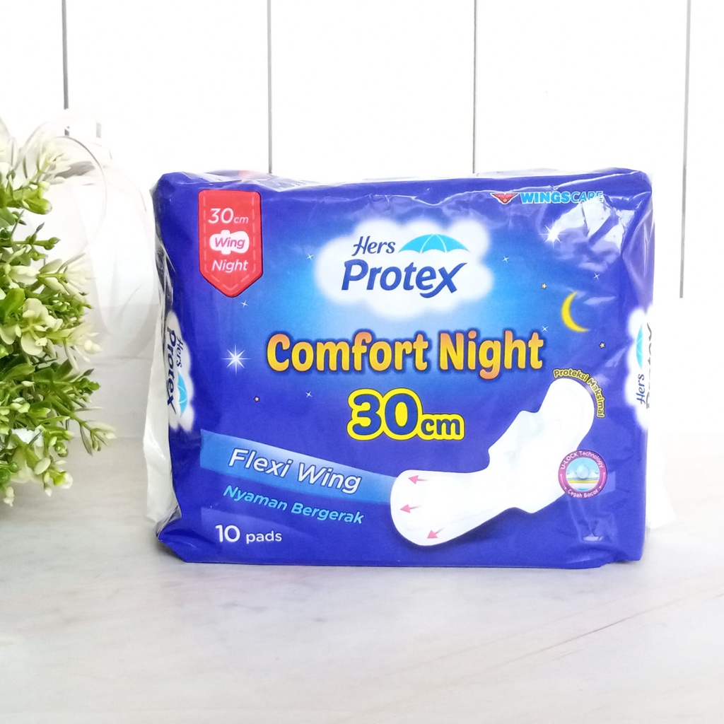 Hers Protex Comfoft Night Maxi Wing 30cmx10 pads