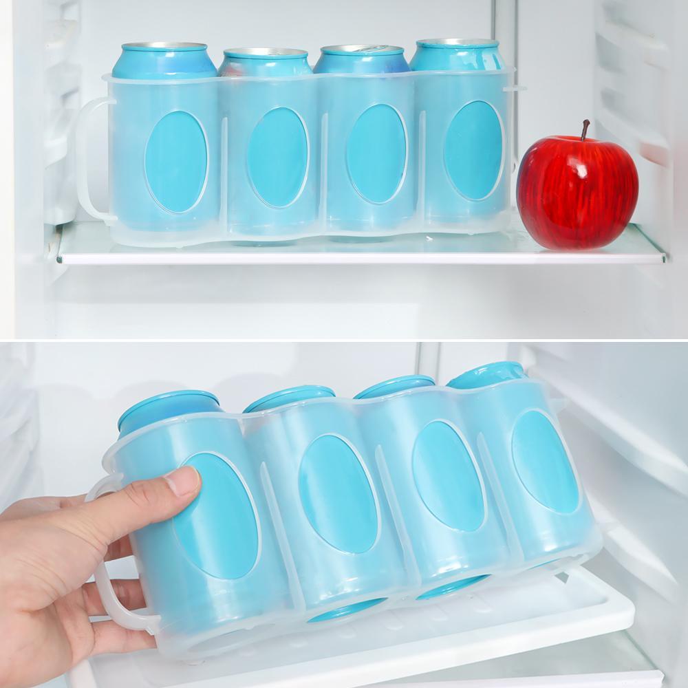 Solighter Soda Drink Rack Shelf Minimarket Dapur 4lubang Case Rak Minuman Tempat Botol Minum