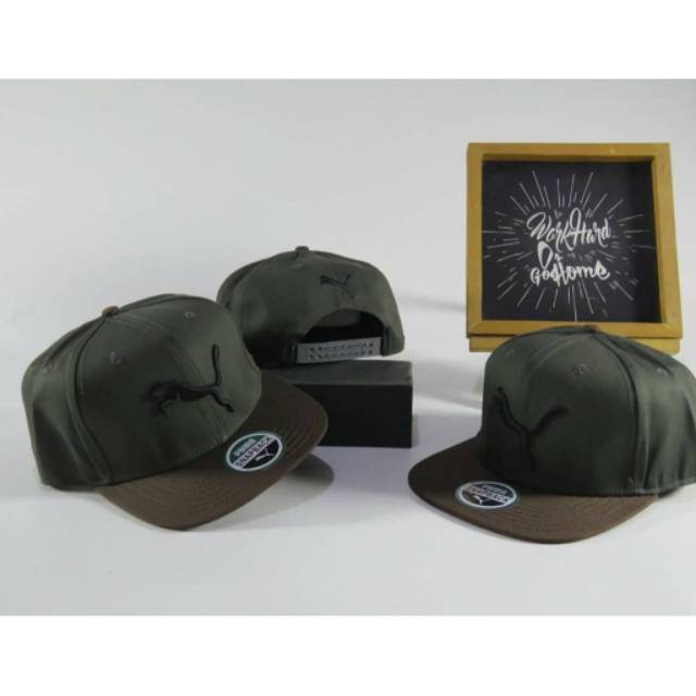 Topi Snapback Puma Grey Import
