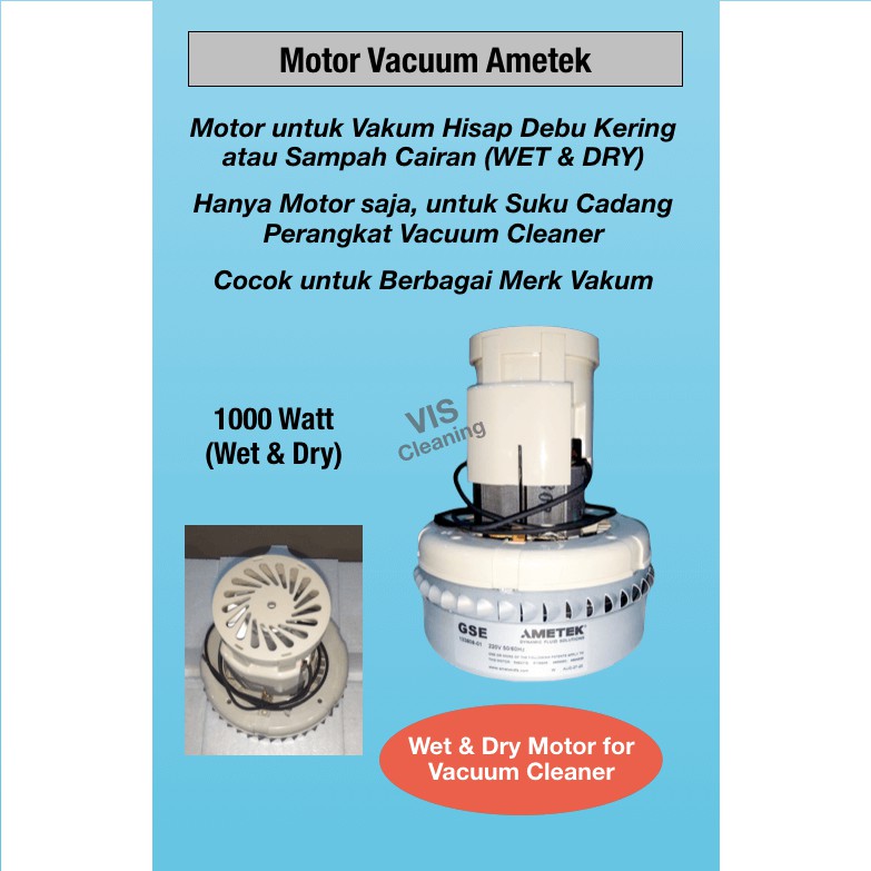 Ametek Motor for Vacuum Cleaner (Wet &amp; Dry)