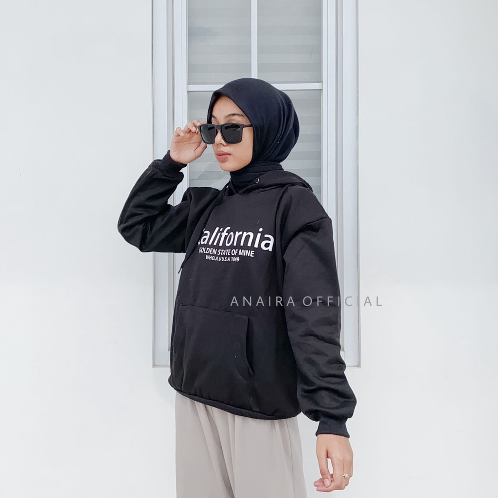 HOODIE WANITA CALIFORNIA ANAIRAOFFICIAL HOODIE OVERSIZE WANITA HOODIE CEWEK HOODIE OVERSIZE CEWEKSWEATER WANITA SWEATER CEWEK