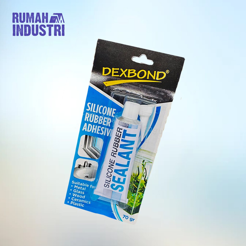 

REKAT! Lem Kaca Silikon Bening Besar Silicone Rubber Sealant Dexbond 70 Gram