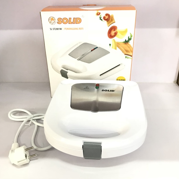 SOLID Pemanggang Roti 2001 W / Toaster Roti Model Jepit - Garansi 1 Tahun