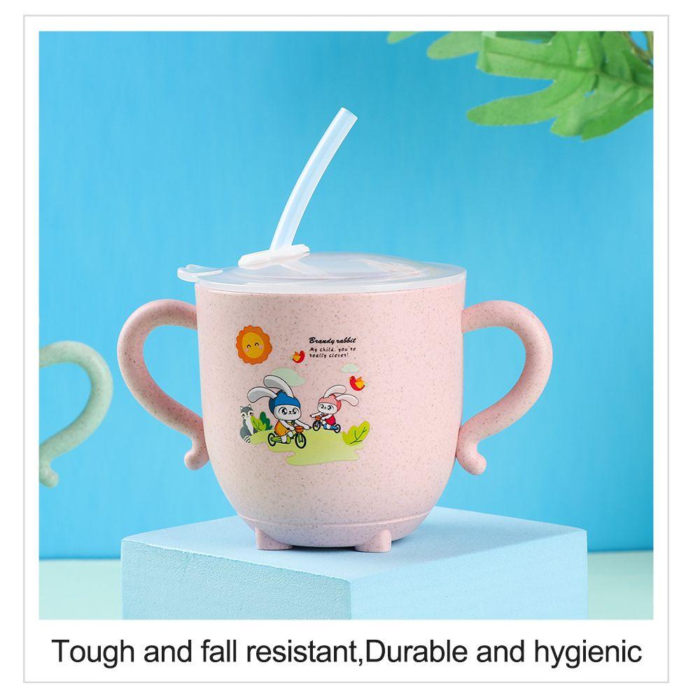 Solighter Straw Cup Lucu Anti Bocor Botol Minum Anak Balita Bayi
