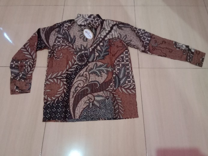 Baju Batik Pria Slimfit Big Size M L Xl Xxl Atasan Kemeja Batik Lengan Panjang Original Atasan Pria