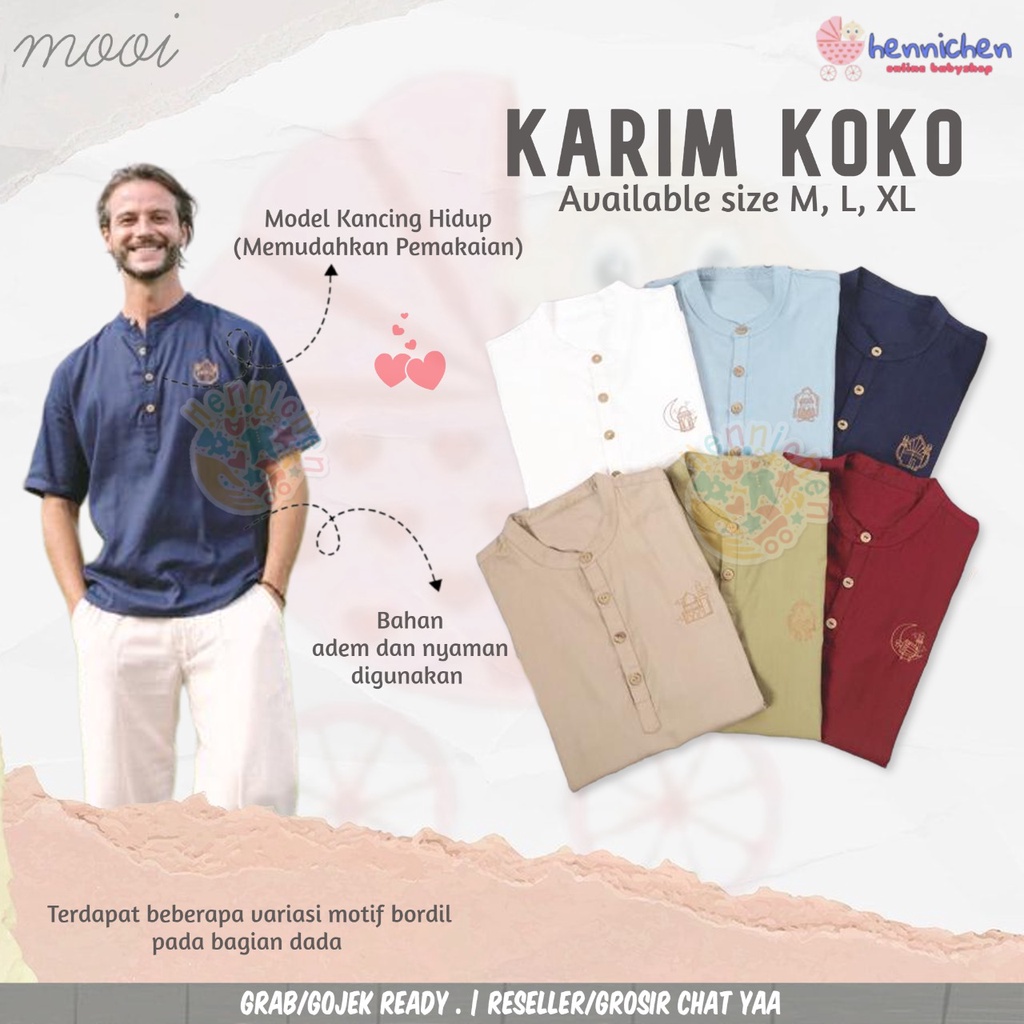 PROMO 7.7 PROMO BAJU LEBARAN MURAH MOOI KARIM KOKO BAJU LEBARAN PAKAIAN KOKO DEWASA BAJU KOKO ATASAN DEWASA MUSLIM M L XL XXL