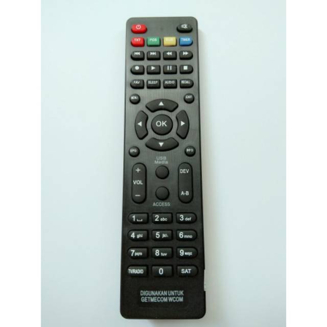 REMOT / REMOTE RECEIVER GETMECOM  HD 5 ROBOCOP / 009HD WCOM 009 HD NEW FTA / NEW 3G