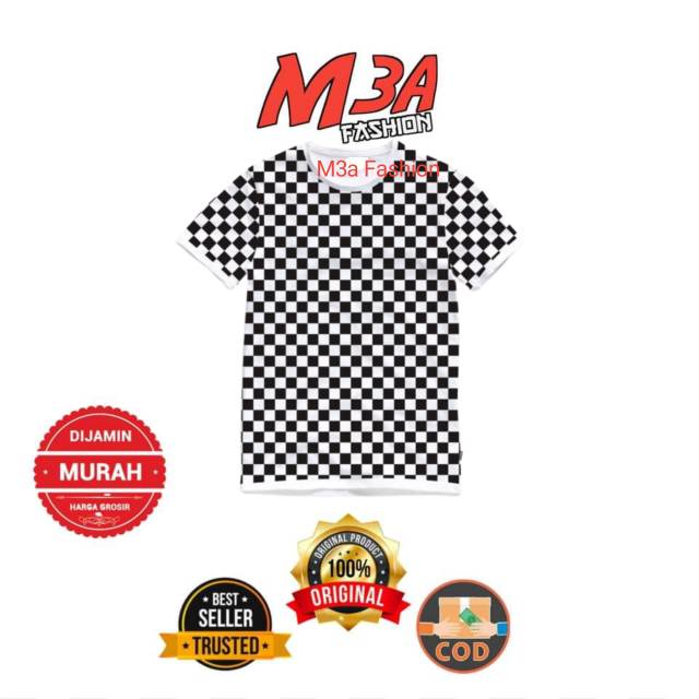 kaos anak baju anak atasan anak catur polos 64