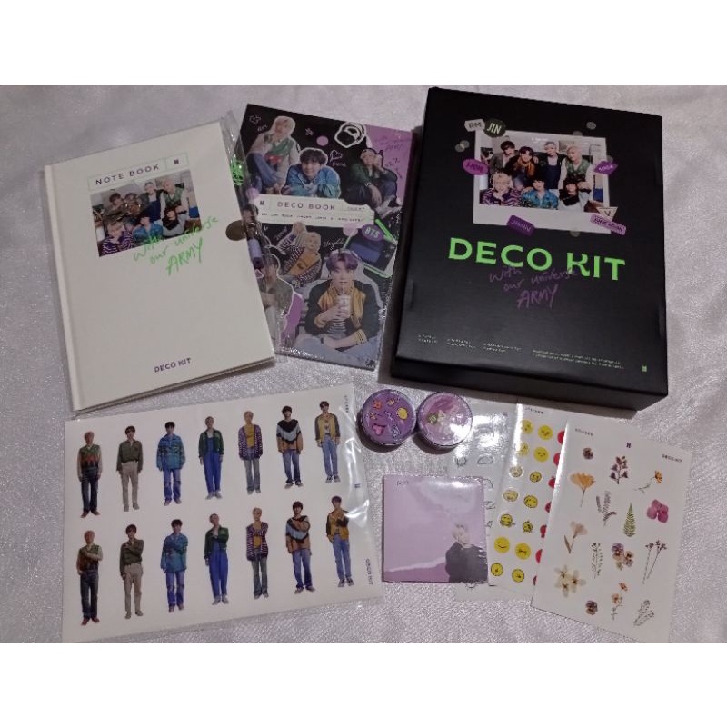 SHARING BTS DECO KIT DECO BOOK NOTE BOOK MASKING TAPE STICKER MEMOPAD