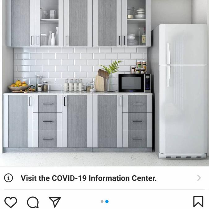 Kitchen Set Atas / Lemari Dapur Atas / Rak Dapur Atas Kofi Activ - 2 Pintu Terbaru