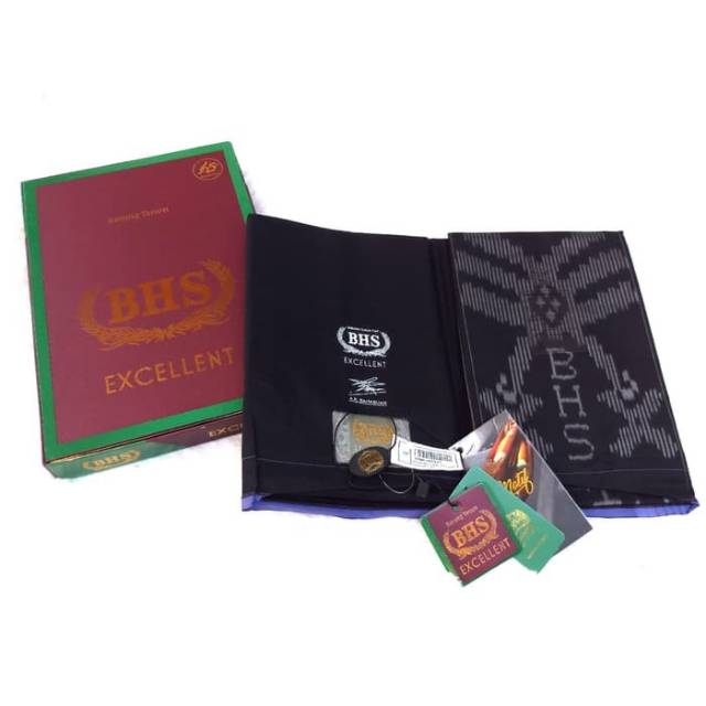 Sarung BHS HITAM POLOS Mercericed Mesres
