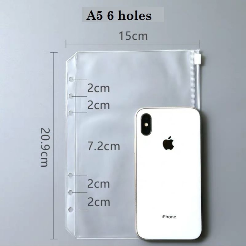 

ziplock A6 Pocket tempat Uang Sinking funds