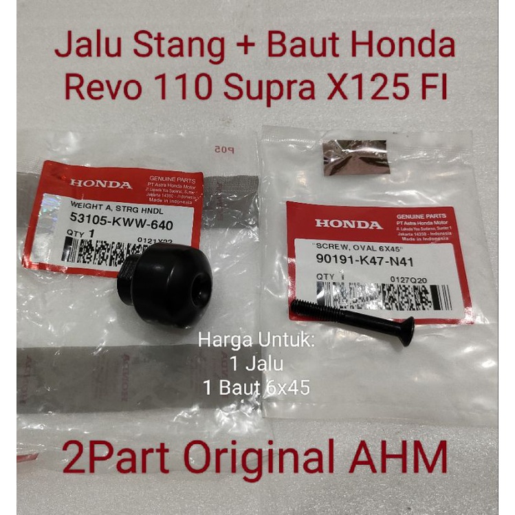 Jalu Stang + Baut Honda Revo 110 Supra X125 FI Ori AHM 53105KWW640
