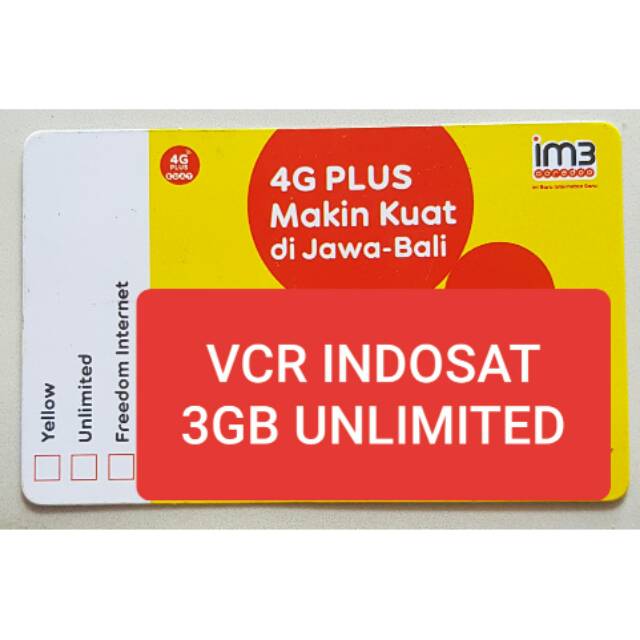 Vcr indosat 3gb unlimited
