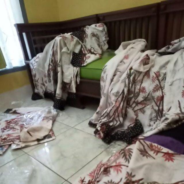 Batik Couple Keluarga - Sania Ruffle Batik Couple Ori Ndoro Jowi Dnt Garansi Shopee - Motif Ilalang