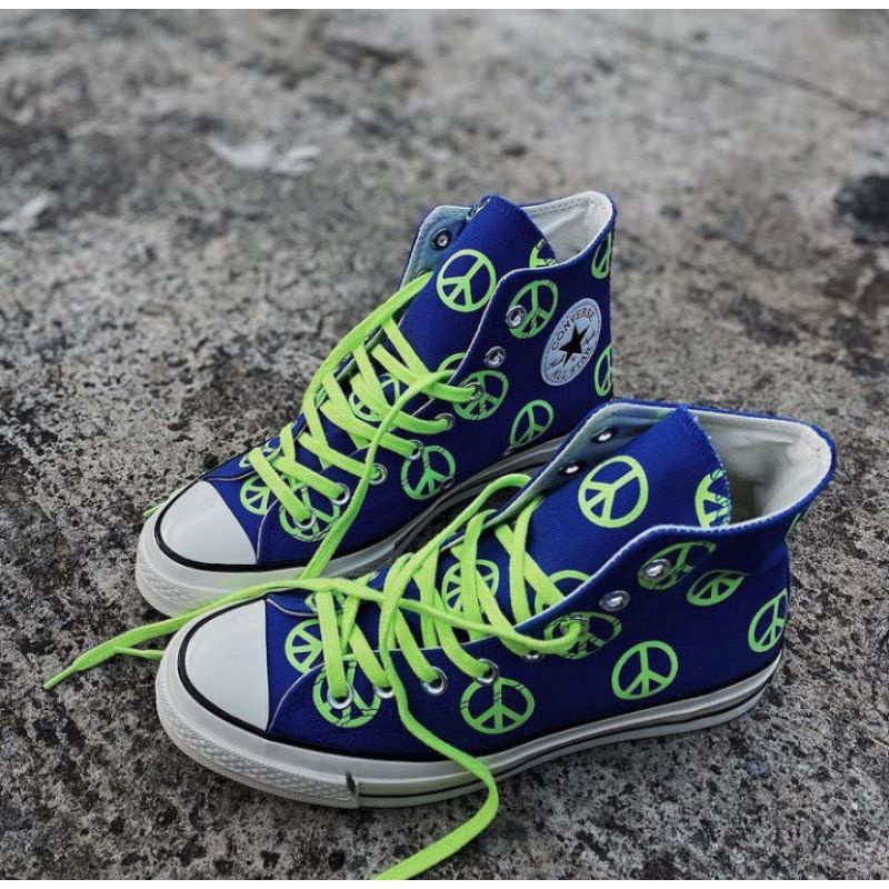 Converse 70s High Peace Sign Blue