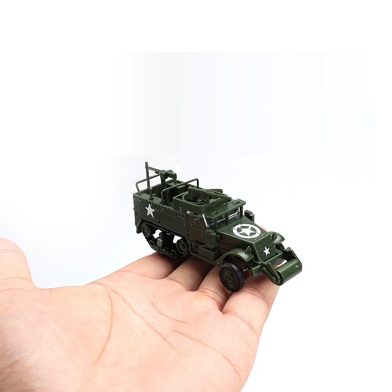 Mainan Rakit Model Truk Militer Hummer M3 M35 4D Skala 1 / 72 WW2