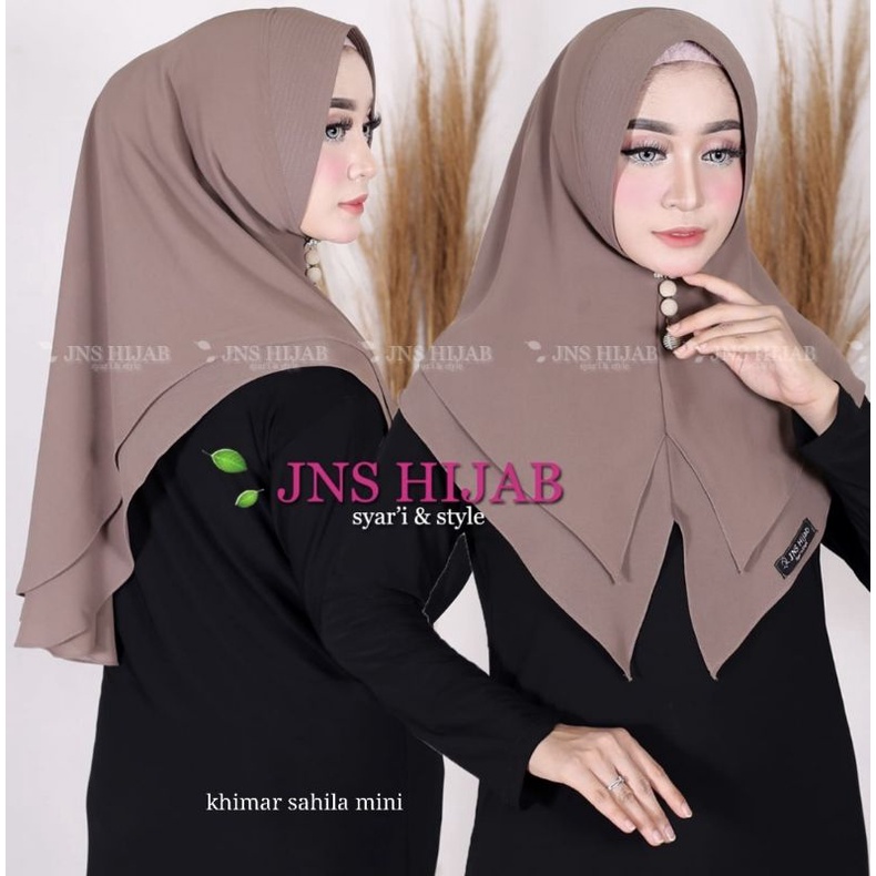 premium khimar sahila mini 2 layer hijab ceruty premium