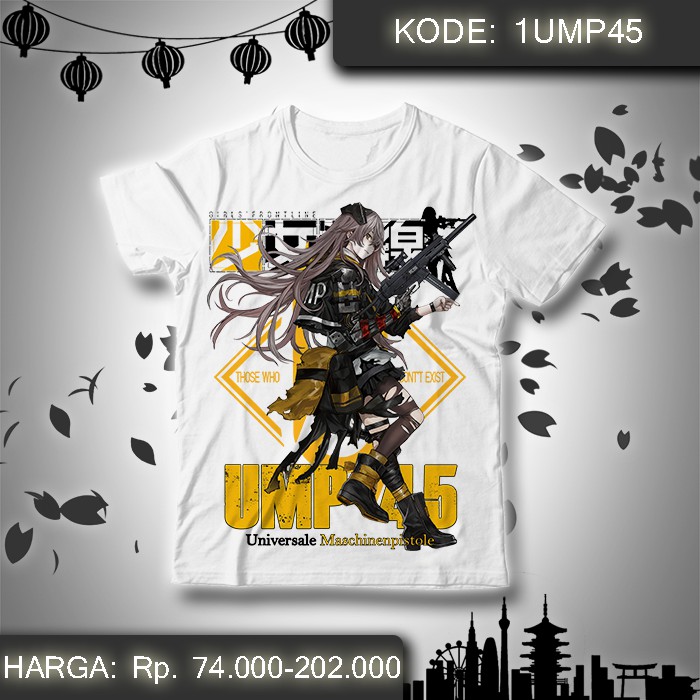 Baju Kaos Game Girls Frontline UMP45 - Girl Frontline UMP 45 Baju Anime