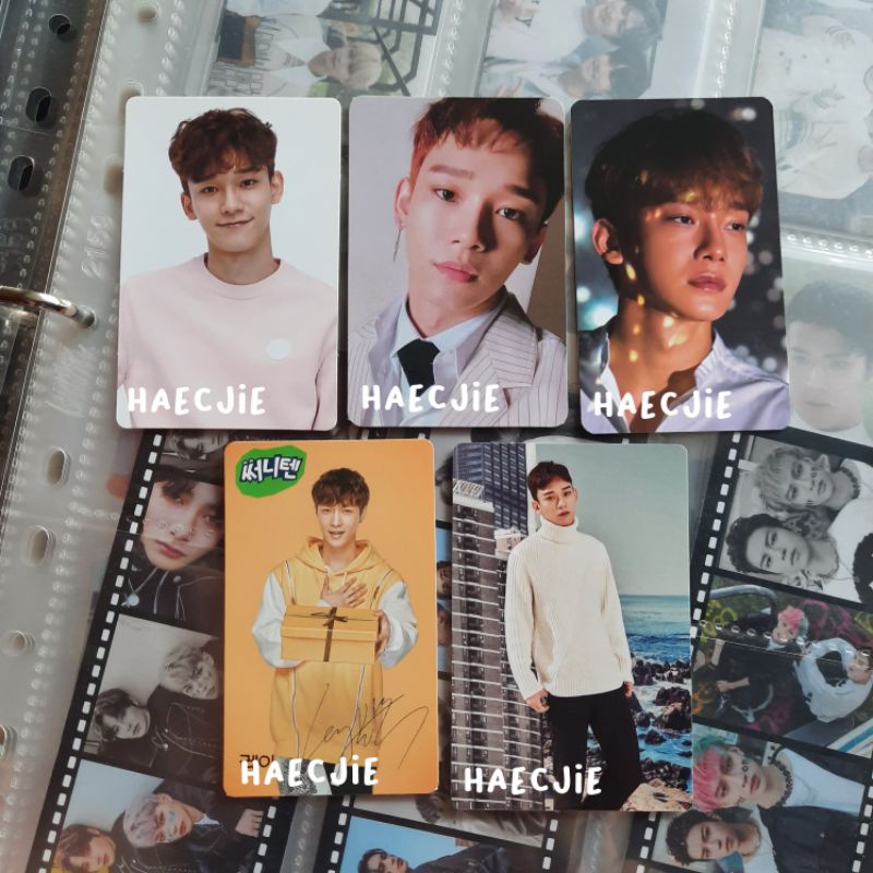 Official Photocard EXO Lay Sunny10 Chen Power Up Blooming days Season greeting 2017 benefit 11st