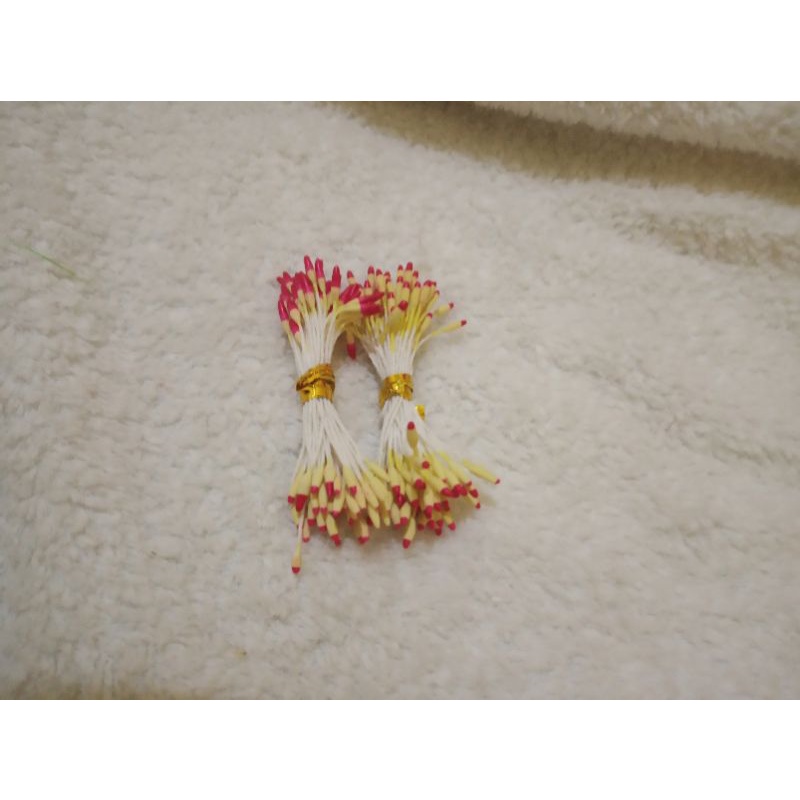 putik sari plastik / putik dua warna / putik artificial / putik benang sari / putik plastik / putik plastik artificial / putik double warna