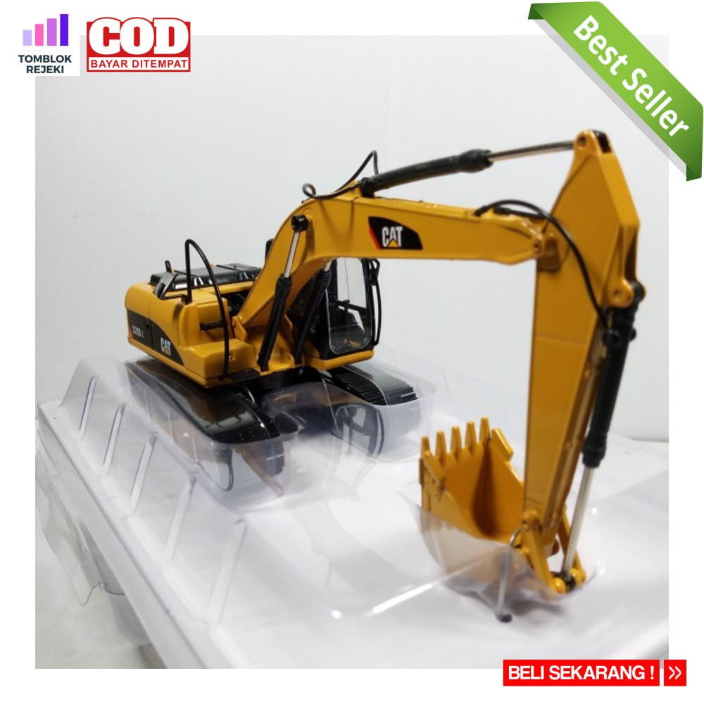 Diecast CAT 320D L Hydraulic Excavator Miniatur Alat Berat Asli Ori