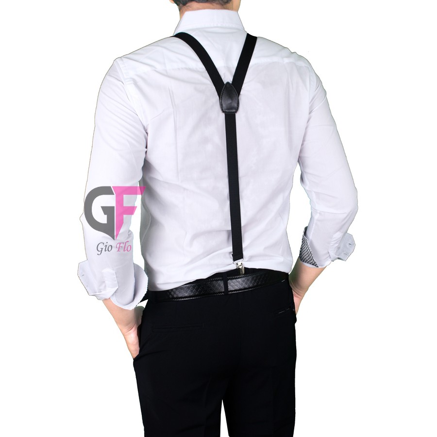 GIOFLO Aksesoris Fashion Suspender Pria Black / TIE 406