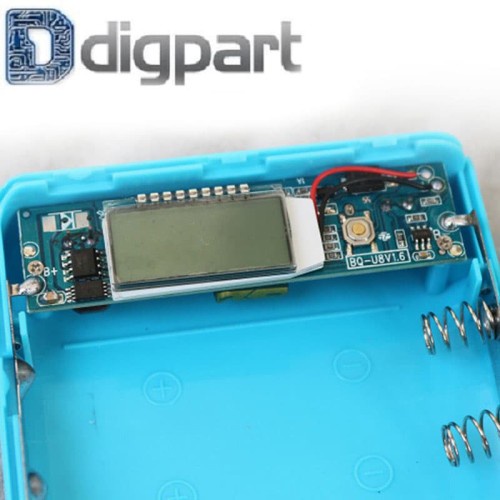 Power Bank Box DIY 8-Slot Dual USB 18650 Battery Case